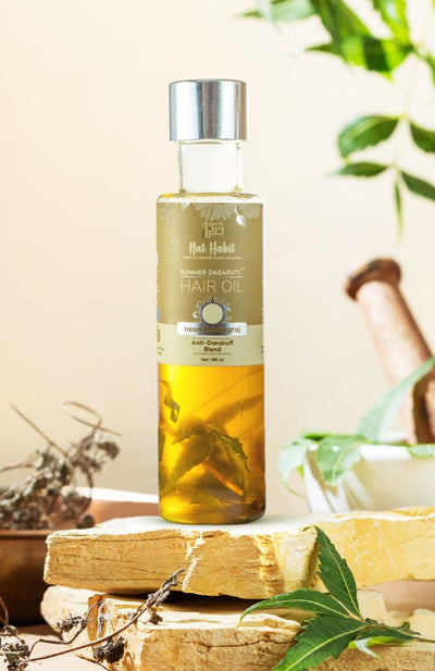 Nat Habit Neem Bhringraj Summer Hair Oil 100ml